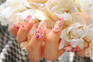 Nail Designs with Rhinestones