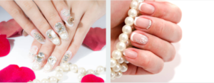 Nail Designs with Rhinestones