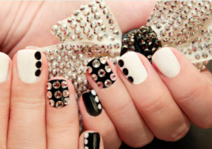 Nail Designs with Rhinestones