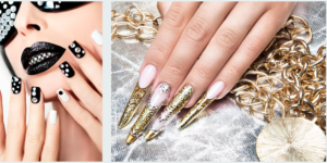 Nail Designs with Rhinestones